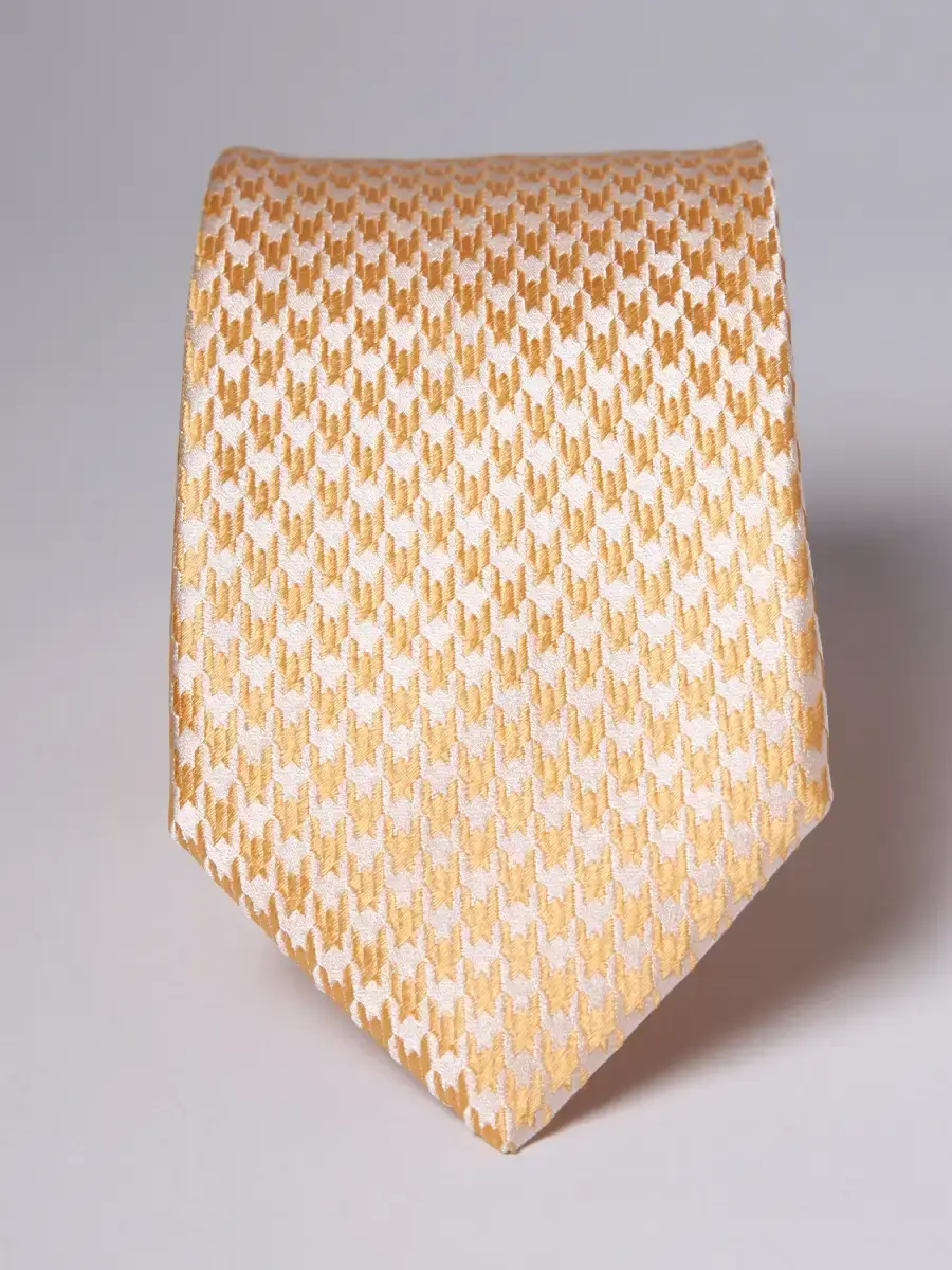 Thumbnail: The Firenze Gold Houndstooth Tie