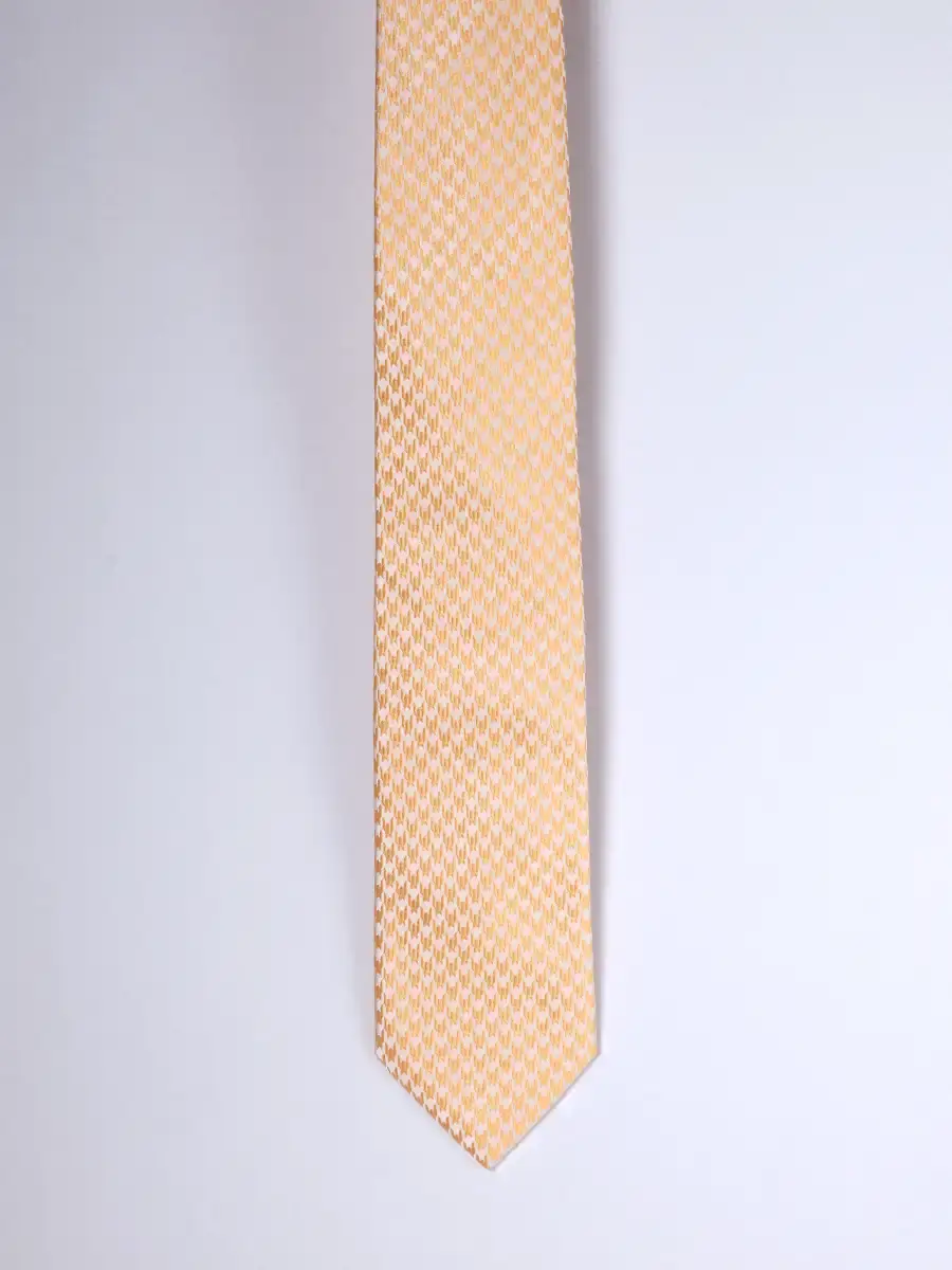 Thumbnail: The Firenze Gold Houndstooth Tie