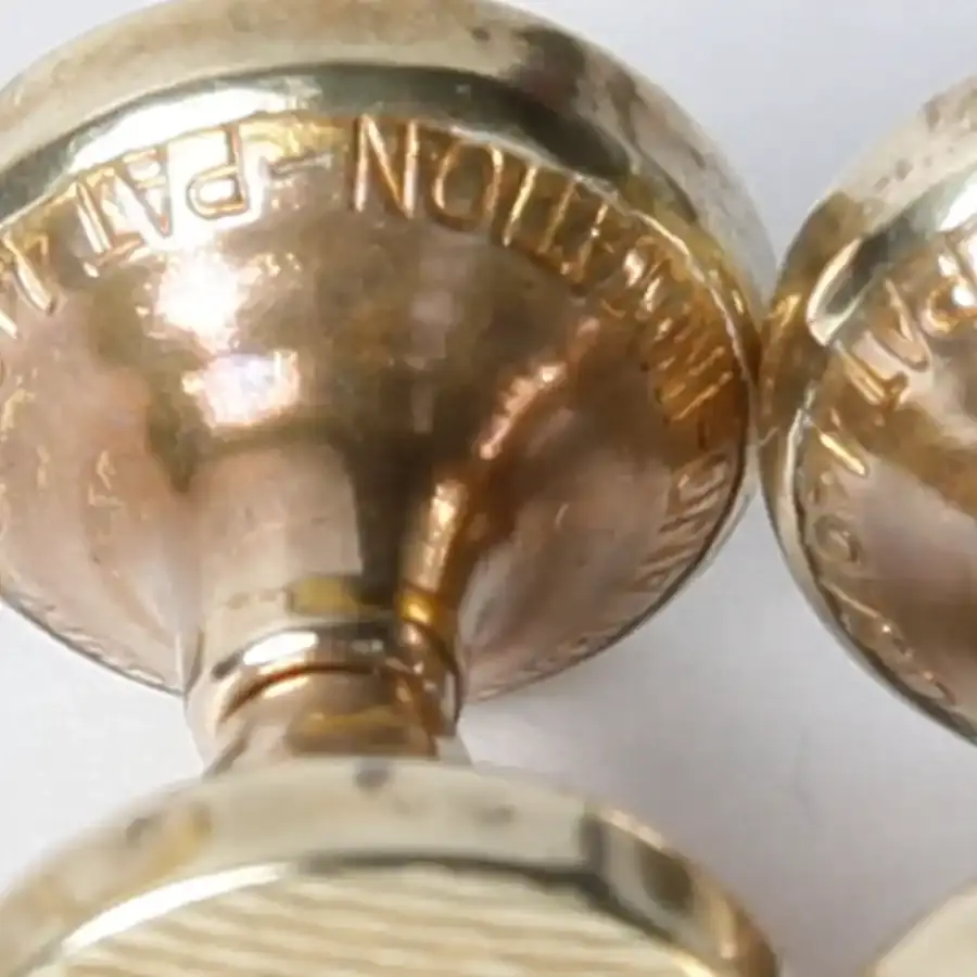 Thumbnail: Deco 1930s retractable chain cufflinks