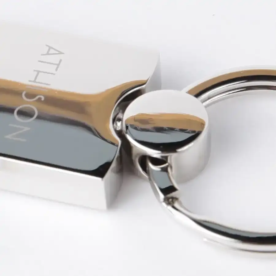 Thumbnail: Red Woven Leather Keyring