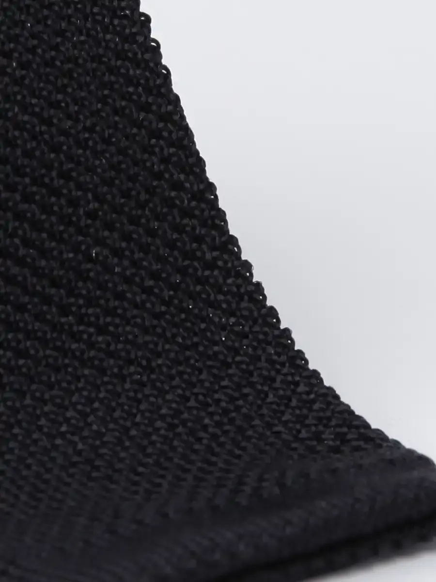 Thumbnail: Black Silk Knitted Tie