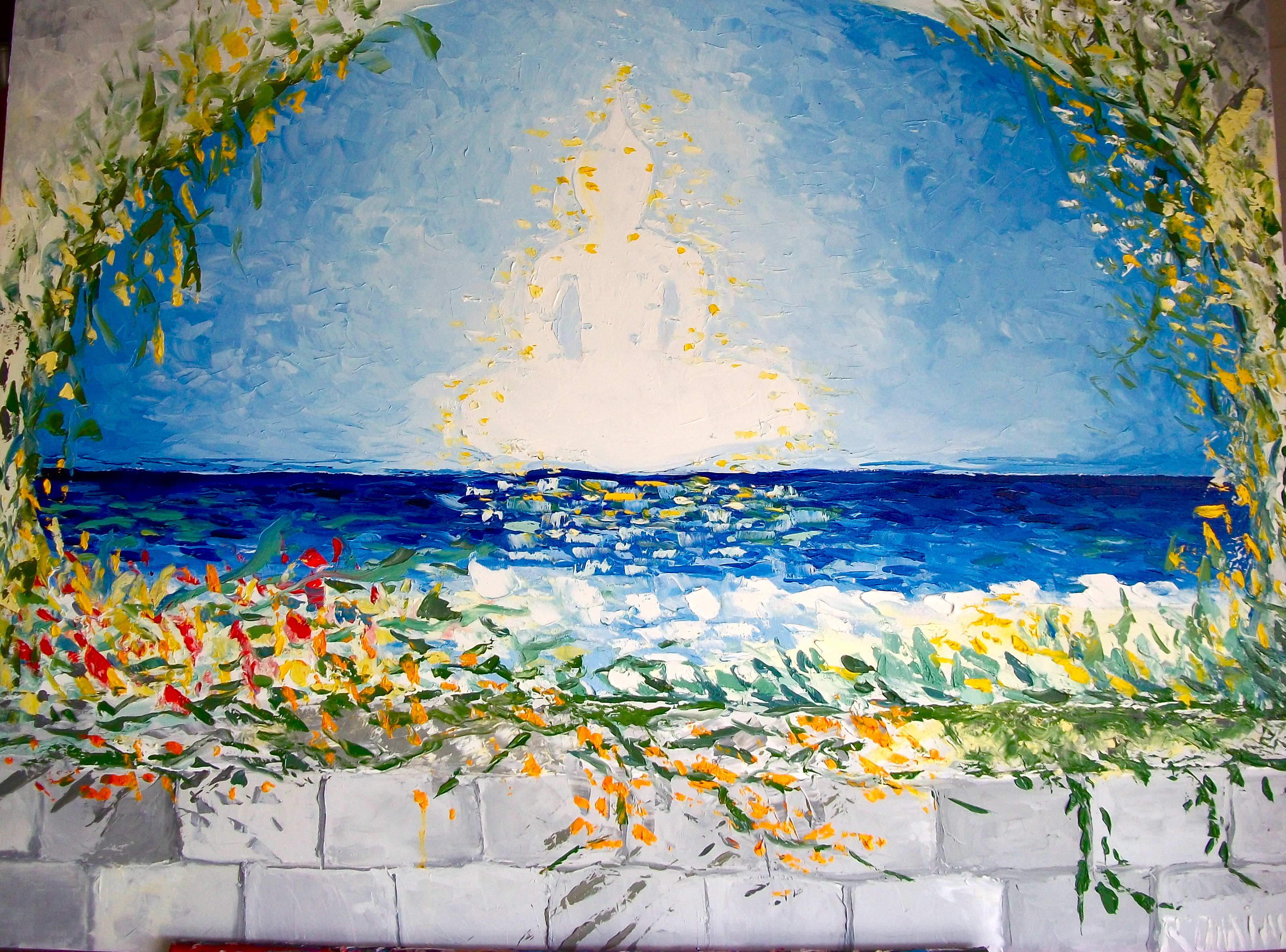 Buddha Cloud Over the Sea