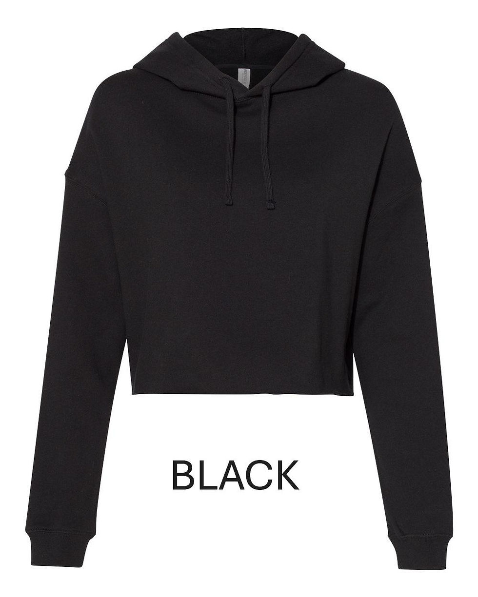 Thumbnail: Heavey Heart lightweight crop hooded sweatshirt