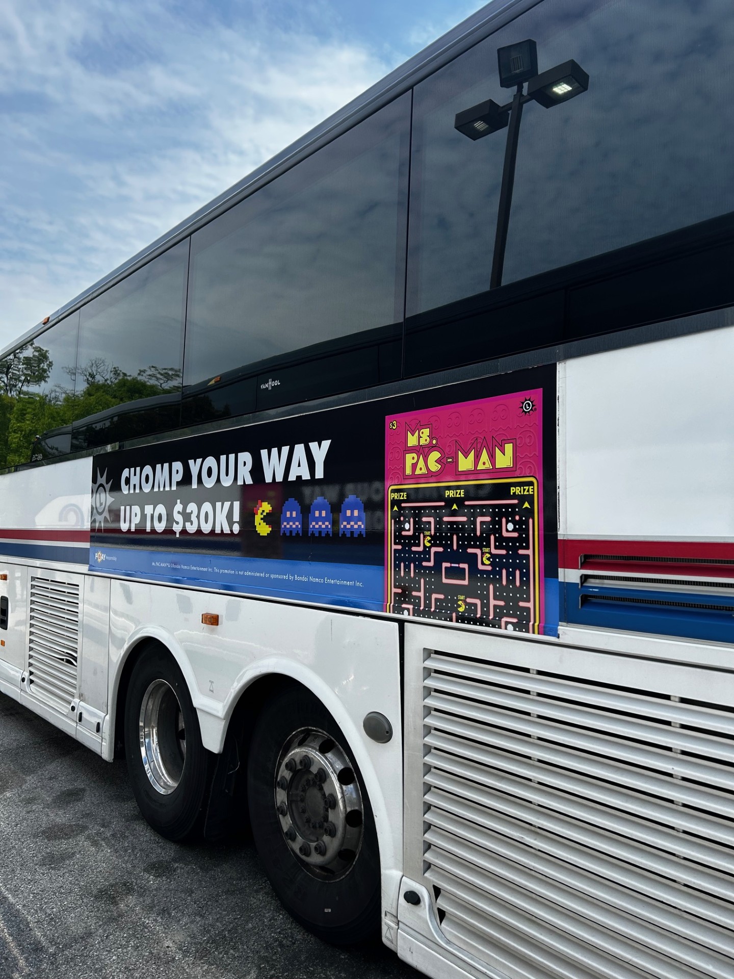 Maryland Lottery: Pac-Man, commuter bus