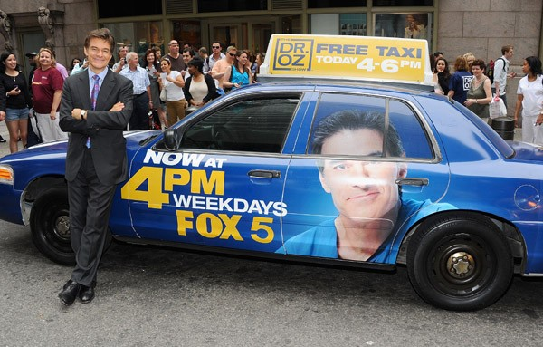 FOX 5 Dr. Oz show launch taxi wrap