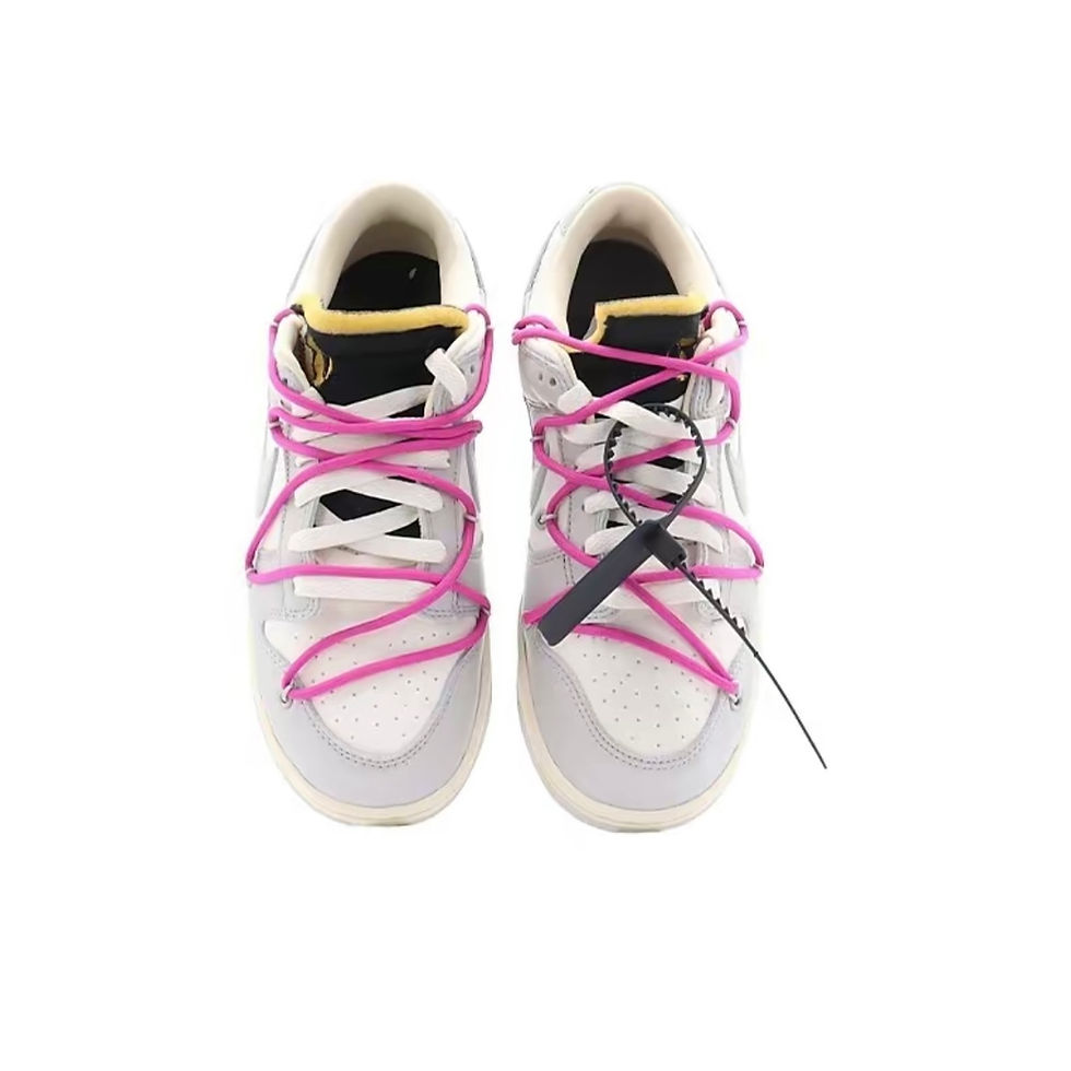 Thumbnail: Off-White x Nike Dunk Low 'White Pink Lot 30'