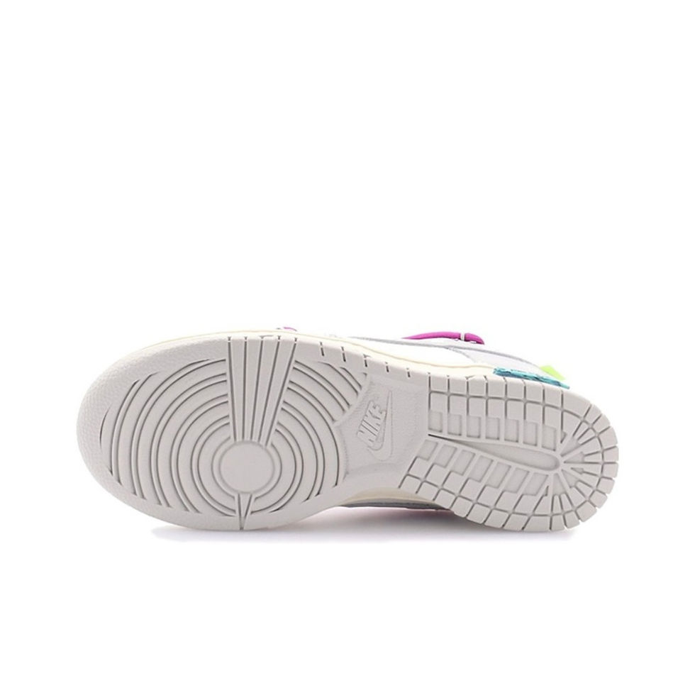 Thumbnail: Off-White x Nike Dunk Low 'White Fuchsia Lot 45'