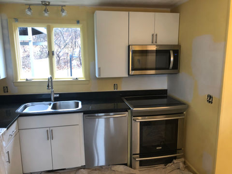Kitchen before painting