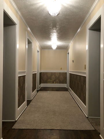 Hallway wallpapered in Canandaigua NY