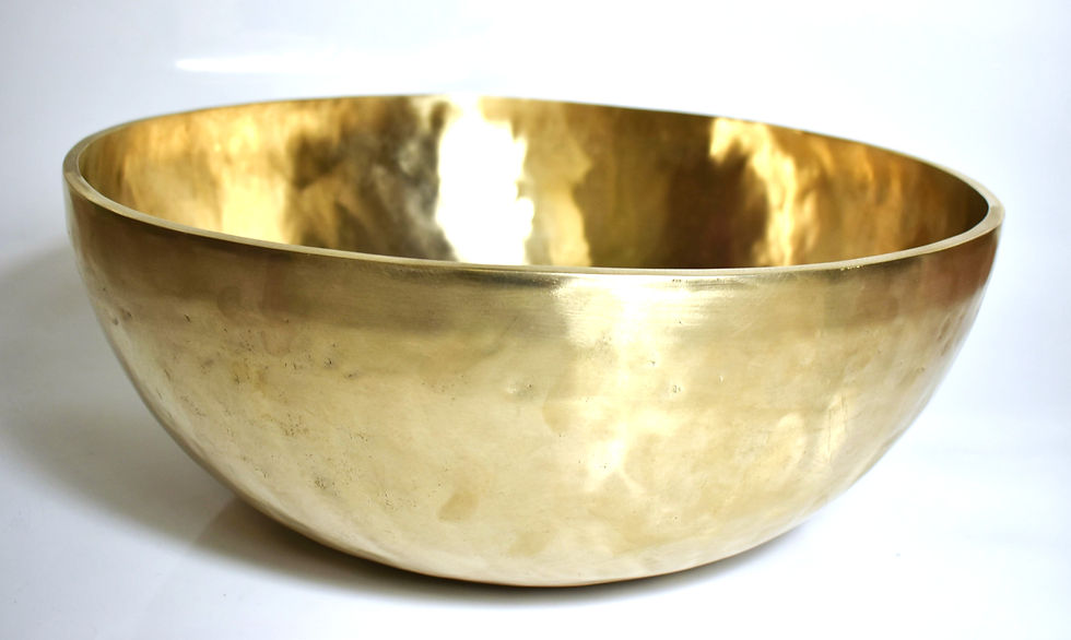 Miniaturbild: Fußklangschale -  matt - 10,5 kg ca. 51 cm - Klangmassage Therapie Meditation