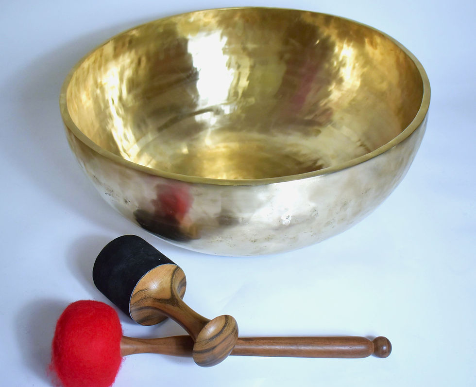 Miniaturbild: Fußklangschale -  matt - 12,6 kg ca. 52 cm - Klangmassage Therapie Meditation
