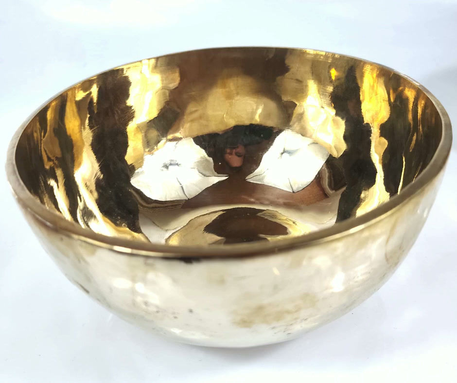 Klangschale Universal 1097 gr. 19 cm - Klangmassage Meditation Therapiequalität - Video MP3