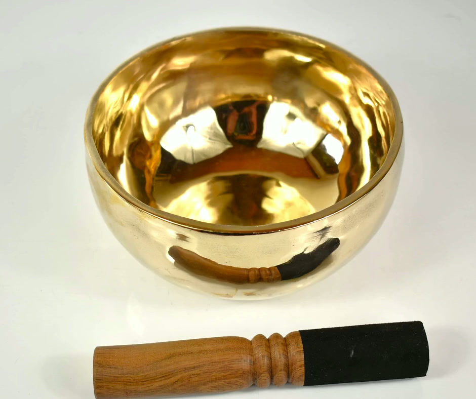 Klangschale Universal - 944 gr. 18 cm poliert - Klangmassage Meditation Therapie - Video/MP3