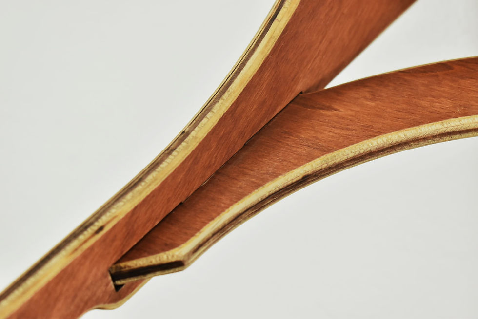 Thumbnail: Handpan - Wandhalterung Komplettset - gr. Modell - Holz/Teak - Logo