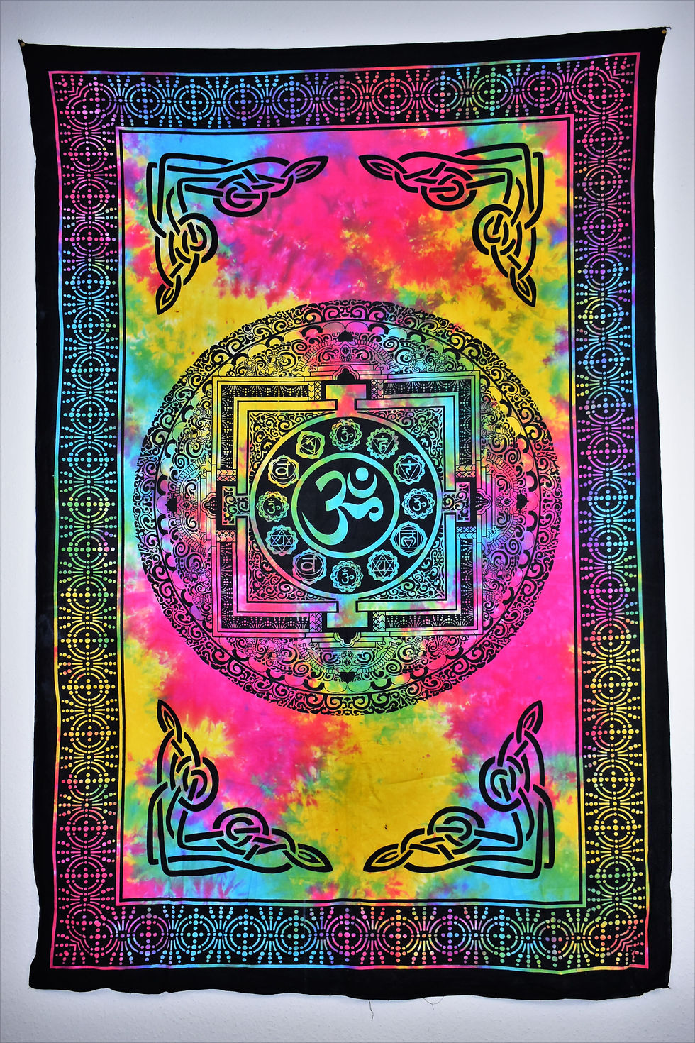 Thumbnail: Wandtücher Batik - bunt versch. Motive - 200 x 140 cm - Wandteppic