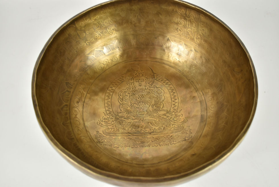 Miniaturbild: Klangschale Becken - Buddha Gravur - 3269 gr. 32 cm - Klangmassage
