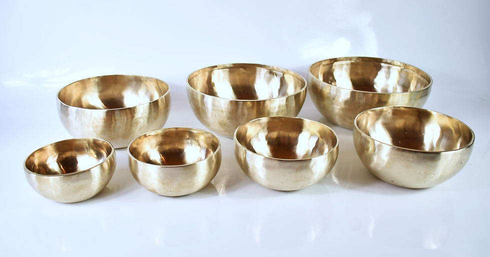 Thumbnail: Klangschalen 7er Chakra Set 7,5 kg - matt - Klangmassage/Meditation/Therapie