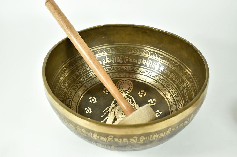 Thumbnail: Klangschale Gravur - Sadhu Meditation