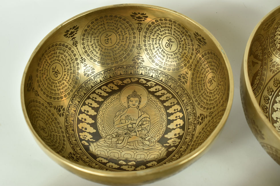 Thumbnail: Klangschalen 5er Set Special Design - Klangmassage Meditation