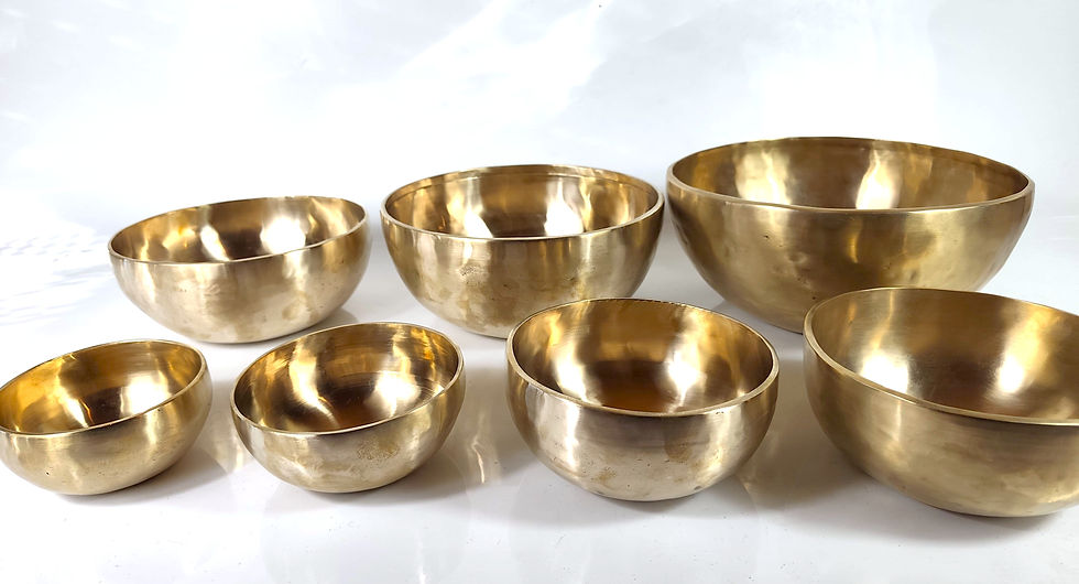 Thumbnail: Klangschalen 7er Chakra Set 8,3 kg - matt - Klangmassage Meditation Therapie