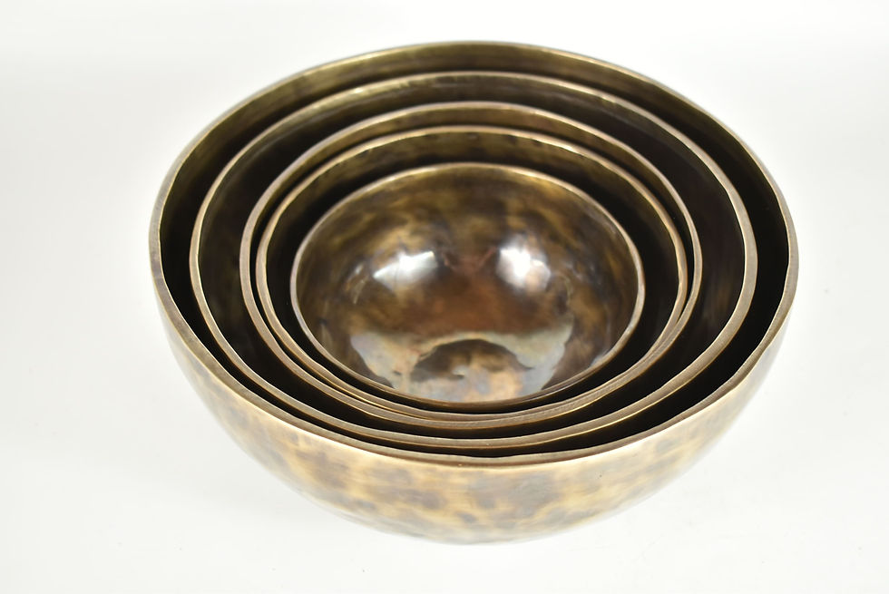 Miniaturbild: Klangschalen 5er Set - antik Style - 6,8 kg - Klangtherapie Meditation