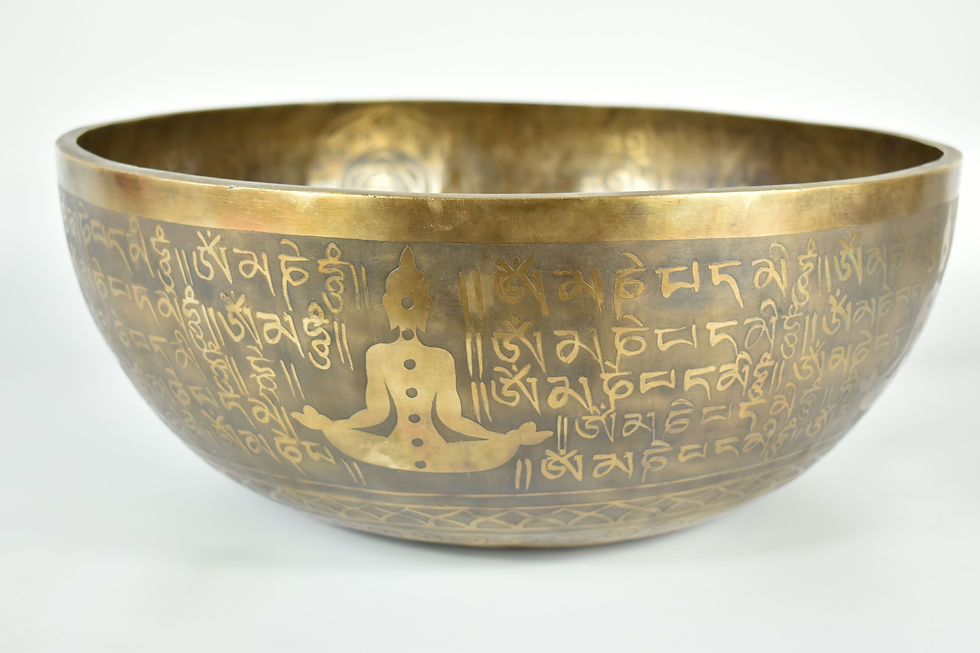 Miniaturbild: Klangschale Gravur - Shiva - 5,6 kg 40 cm - Handarbeit