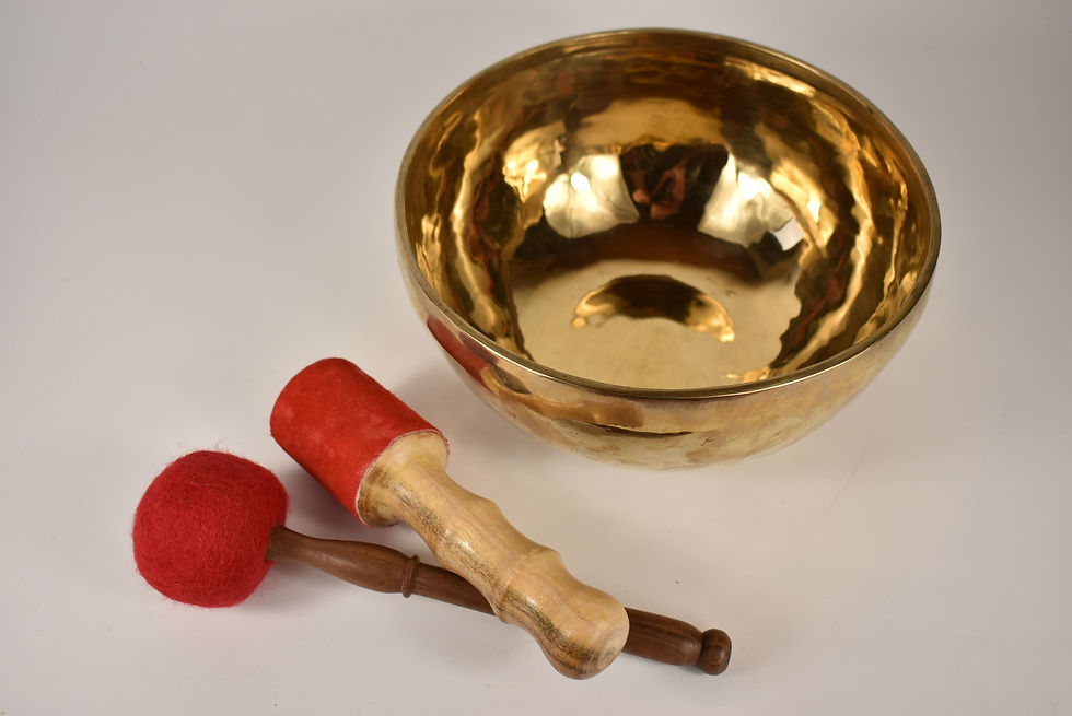 Klangschale - Bauch/kleine Beckenschale - poliert - 1649 gr. 23 cm Klangmassage