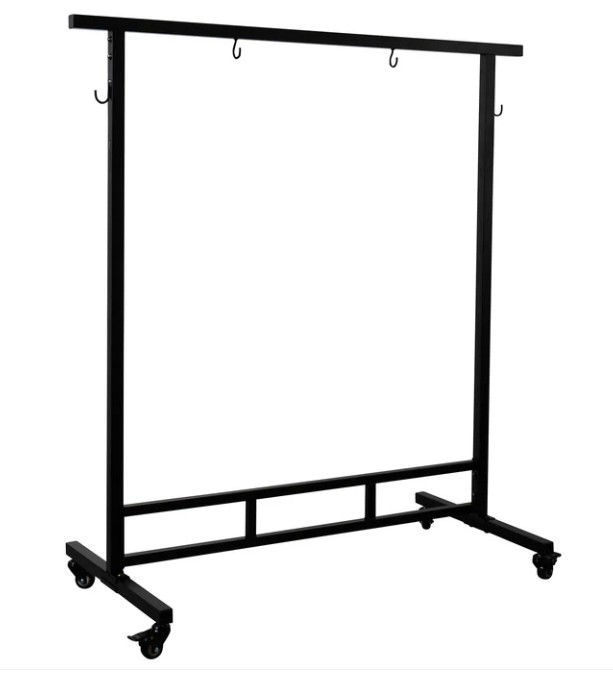 Thumbnail: Gongständer aus Metall - bis 44 " / 110 cm - modular/zerlegbar - auf Rollen