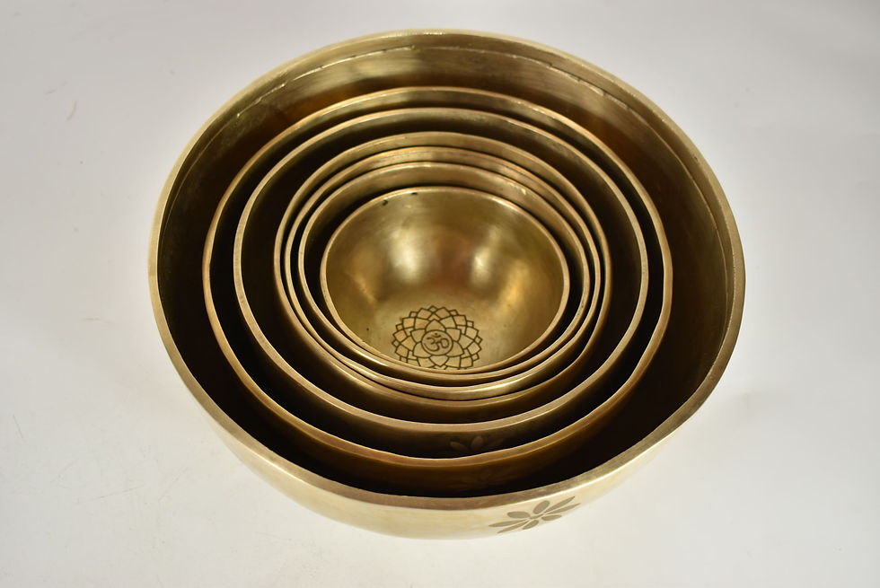 Miniaturbild: Klangschalen 7er Chakra Set - antik Style 6,3 kg Klangmassage Therapie
