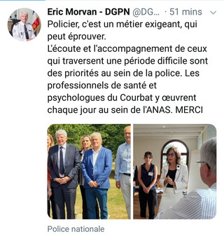 Le Directeur Général de la Police Nationale en visite au Courbat