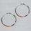 Thumbnail: Tropicana beaded hoop earrings