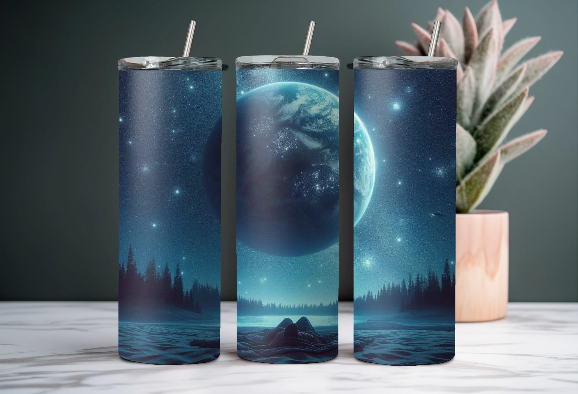 Thermos Sip & Straw ''Nuit étoilée''