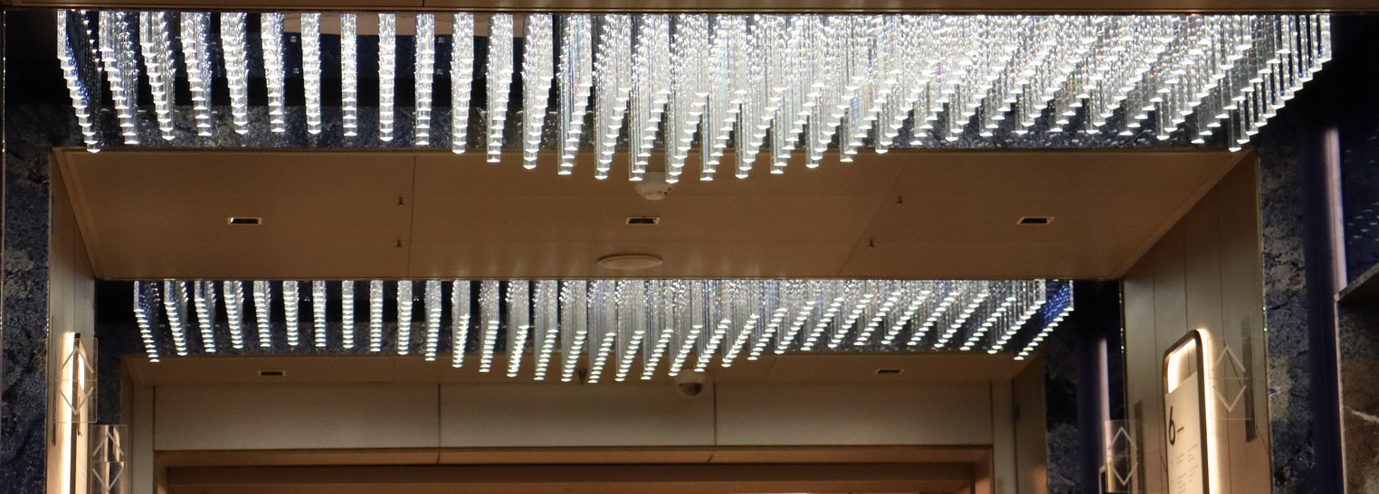 Lift Lobby Chandeliers - Norwegian Prima