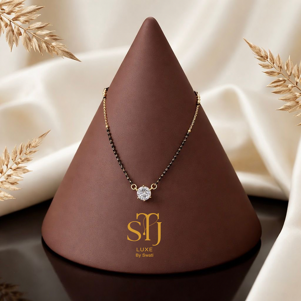 sTJ Luxe mangalsutra with diamond pendant