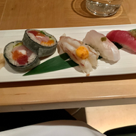 Nobu House Roll, Shrimp, Spicy Yellowtail, and Toro