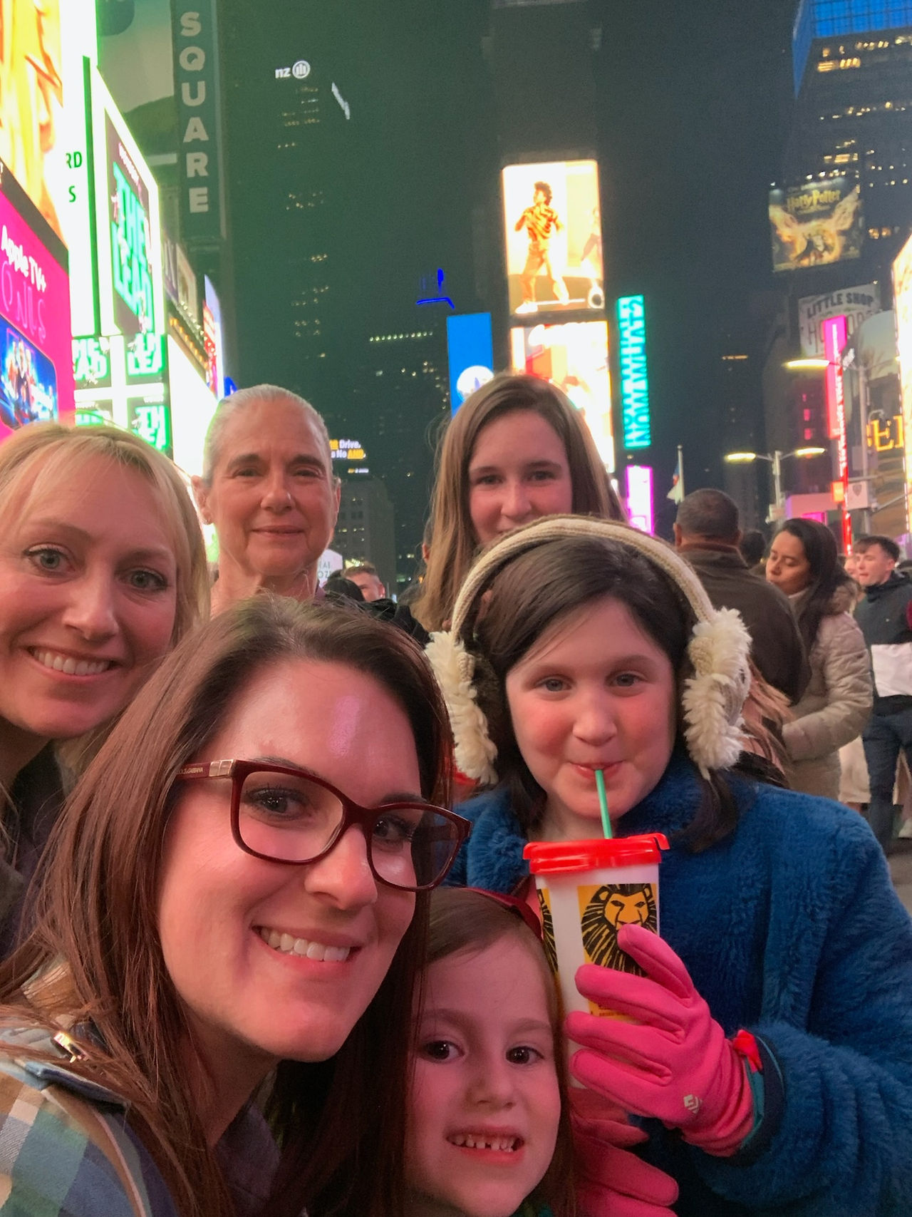 Times Square after dark