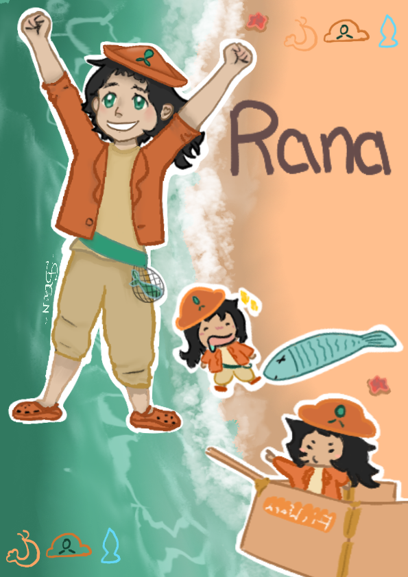 Rana. FisherFarms' Mascot