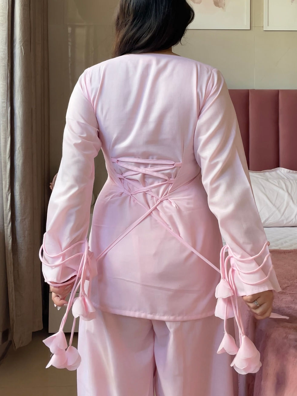 Thumbnail: Pankhuri Pink Farshi Suit Set