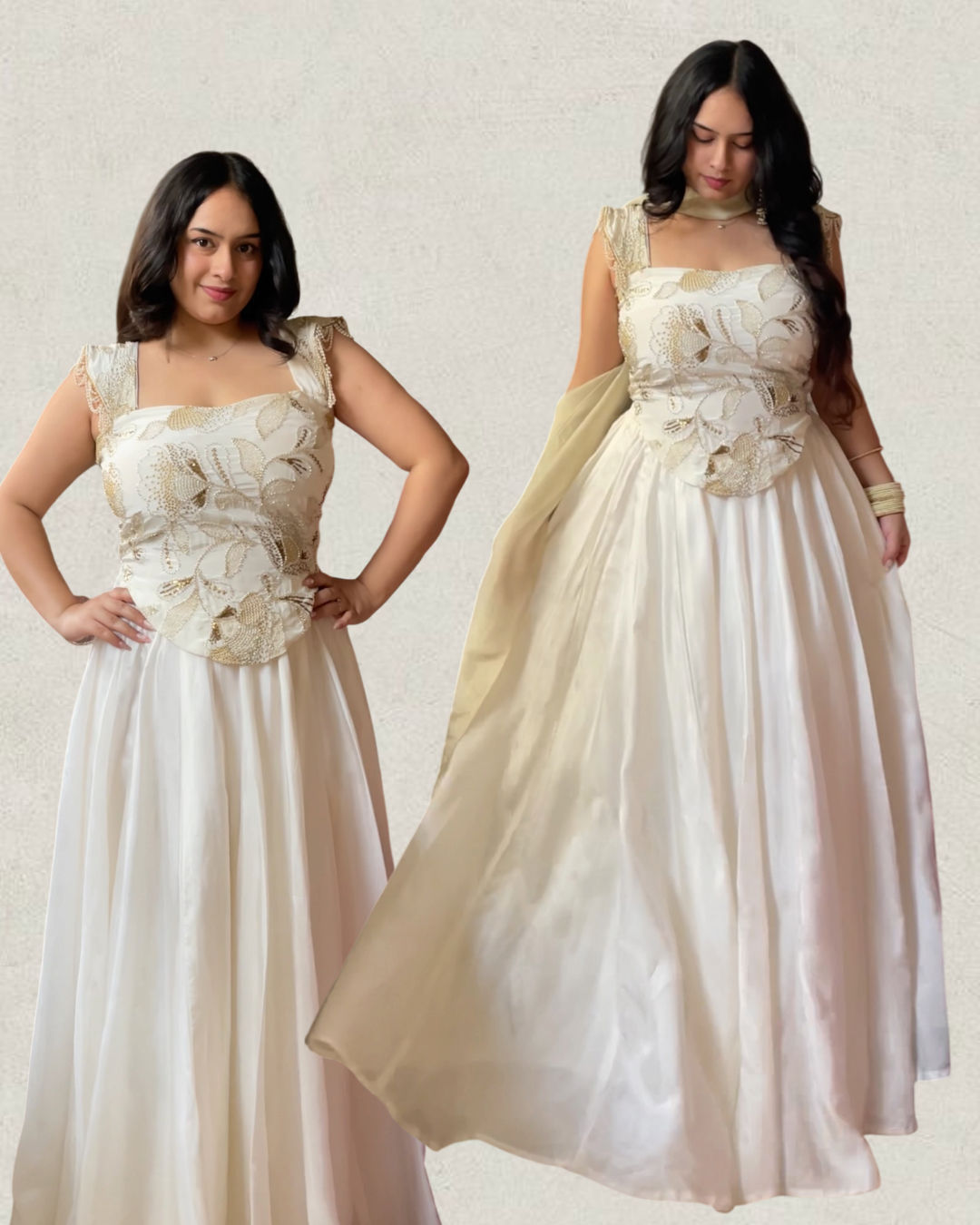Marmar Zari Corset Blouse & Lehanga