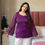 Thumbnail: Plum Purple Sequin Sleeves Kurti
