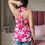 Thumbnail: Pink Cotton Halter Neck Short Kurti