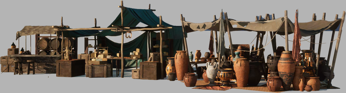 Ancient Roman arena 3D environment built in Unreal Engine 5 for a Peacock TV series with an LED wall displaying a real-time Unreal Engine 5 environment for a feature film.