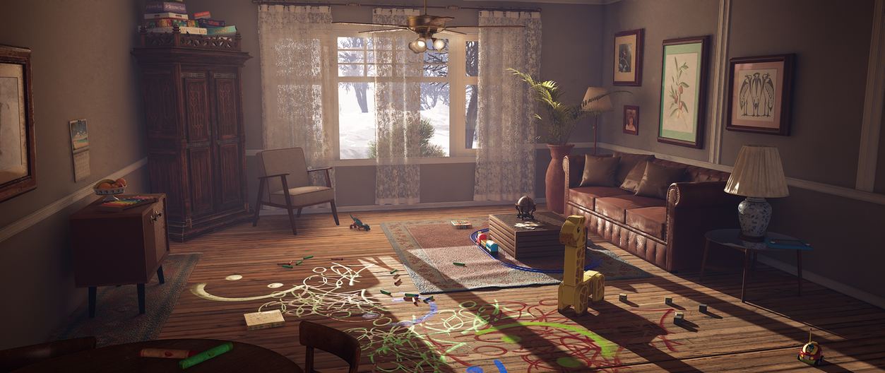 Realistic High-detail 3D virtual set made as a personal project using Lumen, Nanite, Quixel, Rendered in Unreal Engine 5.