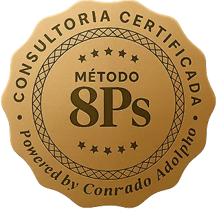 Selo Consultoria Certificada Método 8Ps Powered by Conrado Adolpho