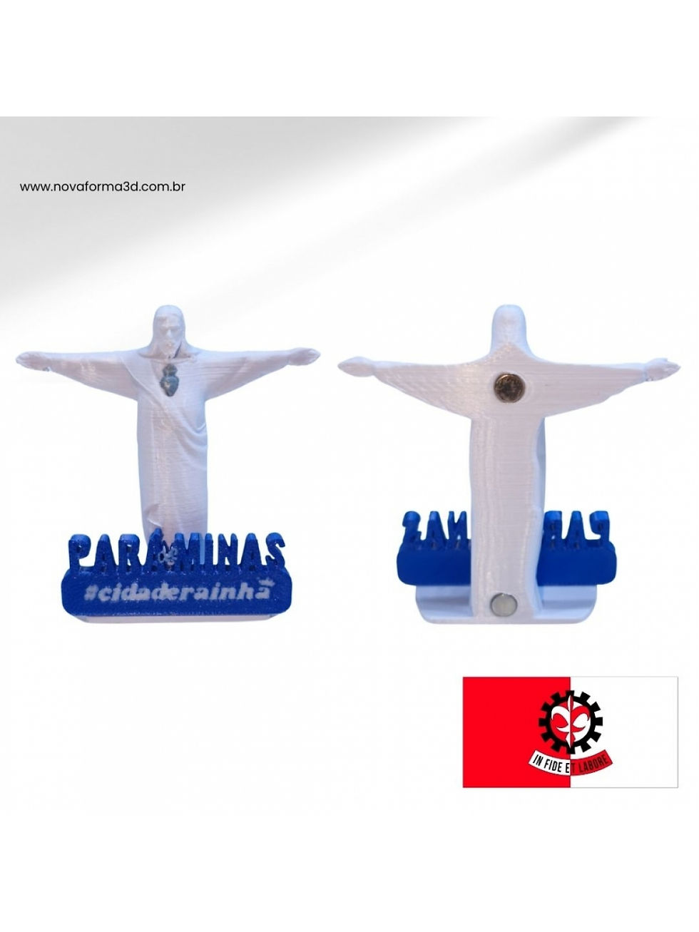 Miniatura: Imã Cristo de Pará de Minas (6,5 cm)