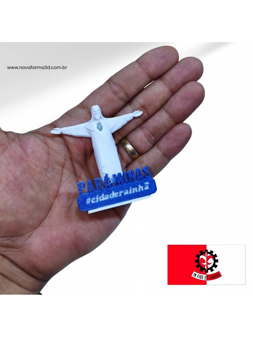 Miniatura: Imã Cristo de Pará de Minas (6,5 cm)