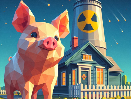 Fastidious little pig next door with house fit to withstand nuclear huffs and puffs bit of a bore