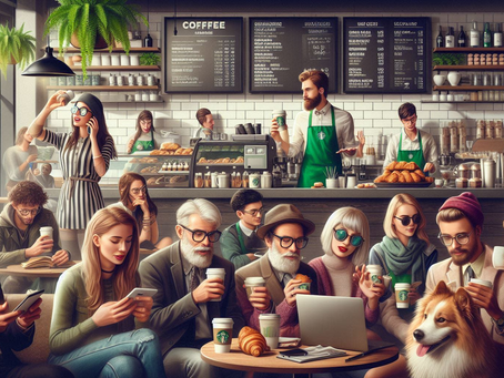 Local homeowner’s gregarious, disarming, oft-times salacious conversational style cramped by close Longo’s Starbucks seating — though perhaps not sufficiently