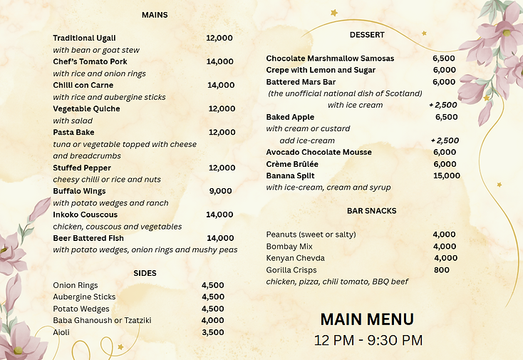 main menu and desserts.png