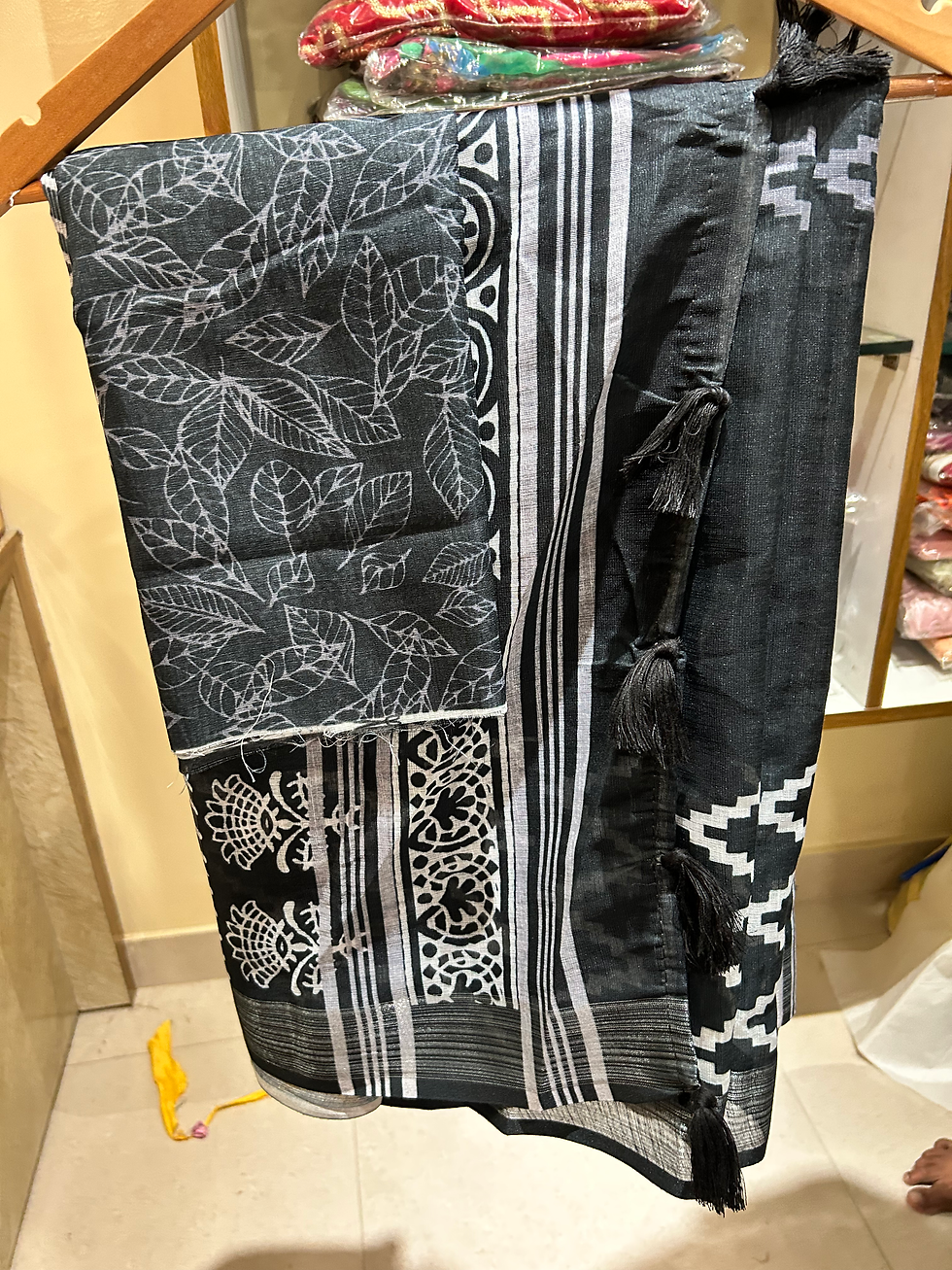 Thumbnail: Linen cotton Saree 